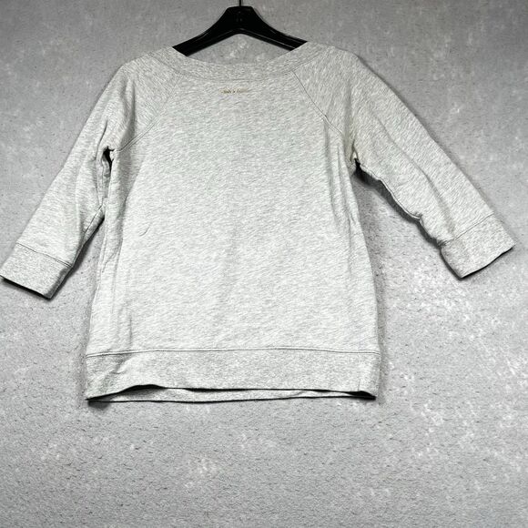 Kate Spade x Darcel Sweatshirt Womens Size XS Gray Donut Graphic Boatneck - Picture 8 of 14